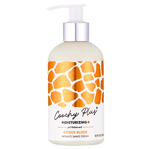 Coochy Plus Shaving Cream - Rash-Free Moisturizing Formula for Intimate Areas - Citrus Elixir