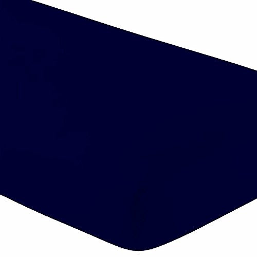 Pure Jersey Cotton Twin XL Fitted Sheet Set - Soft, Hypoallergenic, Deep Pockets - Navy Blue