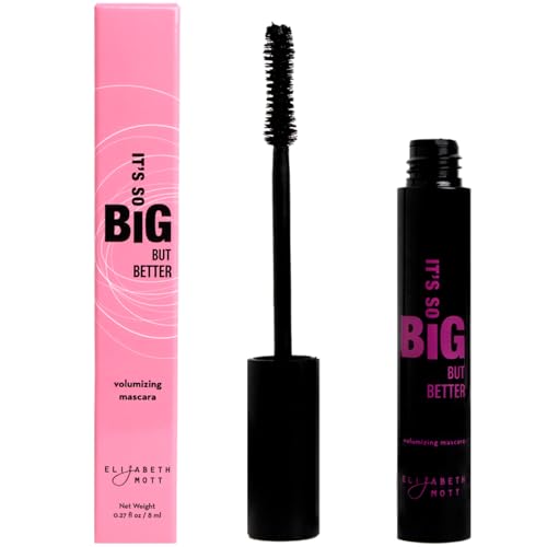 Elizabeth Mott Volumizing Mascara - Lengthens & Defines, Cruelty-Free, Water Resistant - 8ml