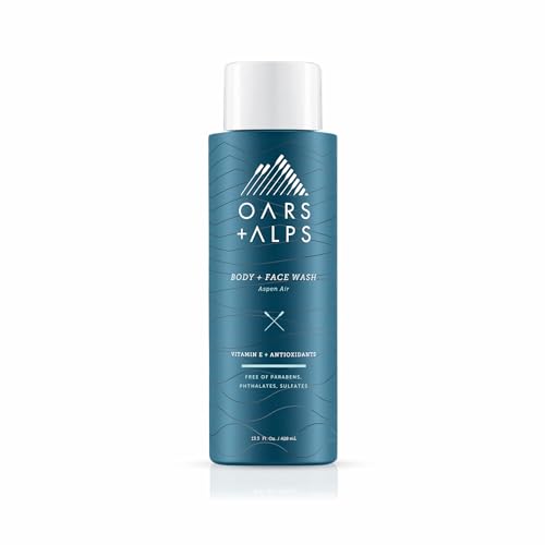 Oars + Alps Body Wash - Hydrating, Vitamin E & Antioxidants, Sulfate-Free, Aspen Air - 1 Pack