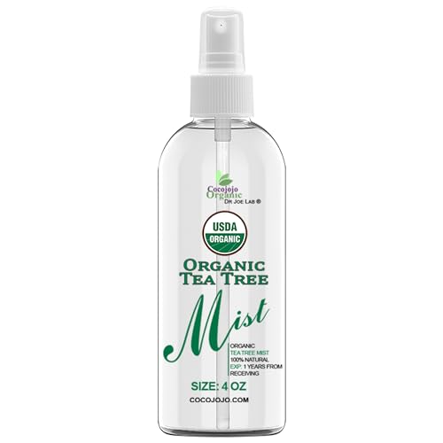 Dr Joe Lab Organic Tea Tree Face Mist - Hydrates & Soothes Skin, USDA Certified - 4 oz