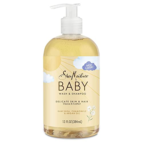 SheaMoisture Kids Shampoo & Body Wash - Gentle Cleansing, Chamomile & Argan Oil - 13oz