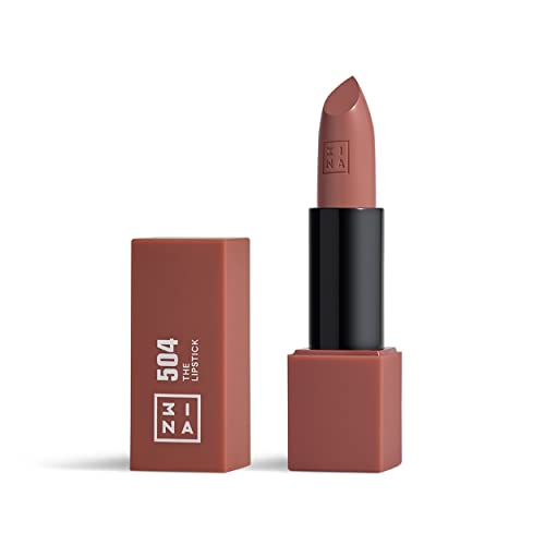 3INA The Lipstick 504 - Bold Colors, Matte & Shiny Finishes, Vegan & Hydrating - 0.16 Oz