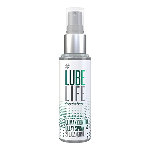 Lube Life Climax Control Delay Spray - Lasting Performance for Men, Vegan Formula - 2 Fl Oz