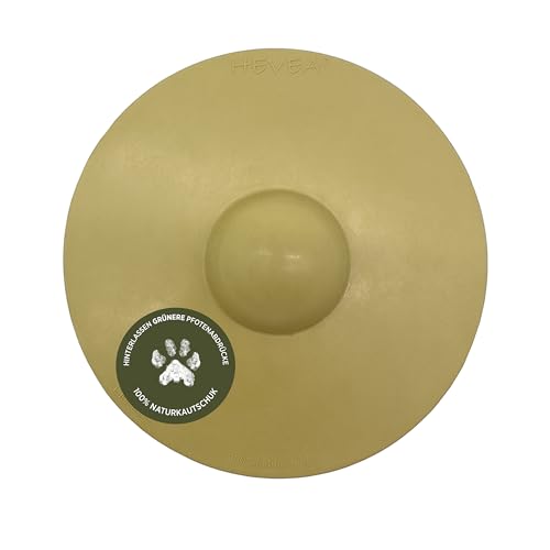 HEVEA Galaxy Dog Fetch Disc - Durable Natural Rubber, Safe & Biodegradable - Hunter Green