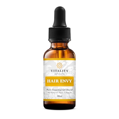 Vitality Extracts Hair Envy - Strengthen Hair, 100% Pure Oils, 15 Plant Extracts - 2oz