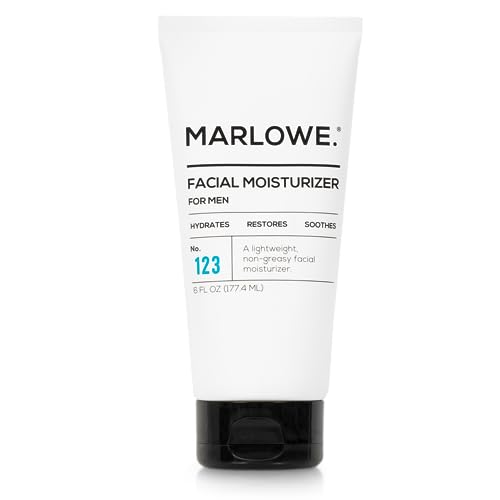 MARLOWE. No. 123 Men's Facial Moisturizer - Hydrates & Restores, Natural Extracts - 6 oz