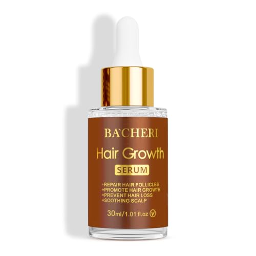 BACHERI Scalp Serum - Promotes Hair Growth, Nourishes Follicles, Red Clover & Turmeric - 30ml