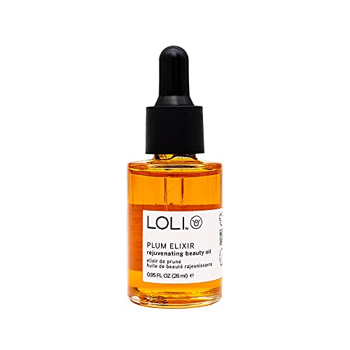 LOLI Organic Plum Elixir Face Oil - Ultra-Hydrating Serum for Glowing Skin & Hair - 0.95 fl oz