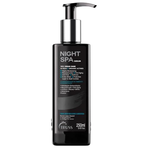 TRUSS Night Spa Hair Serum - Restores Moisture & Elasticity, 100% Vegan - 250ml