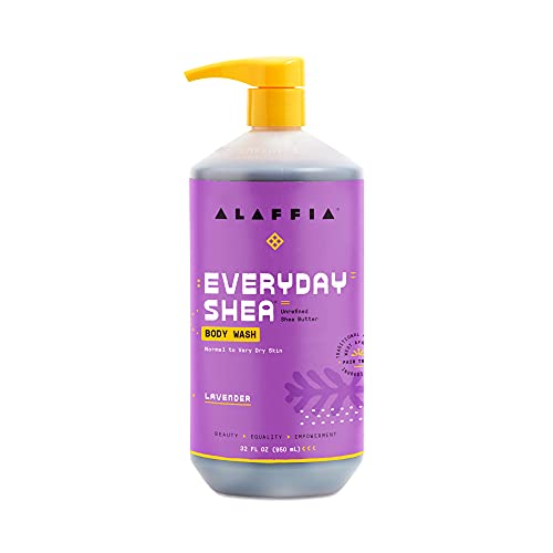 Alaffia EveryDay Shea Body Wash - Moisturizes & Cleanses with Fair Trade Shea Butter - 32 Fl Oz