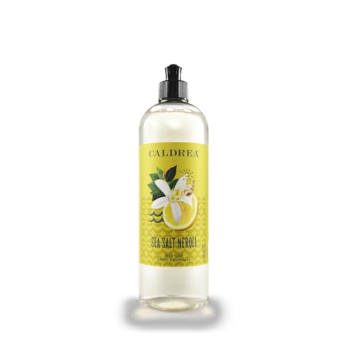 Caldrea Dish Soap - Tough on Grease, Biodegradable, Plant-Derived Ingredients - 16oz Sea Salt Neroli