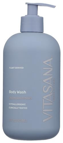 Vitasana Body Wash - EWG Verified, Plant-Derived, Hypoallergenic, Lavender/Citrus - 16oz