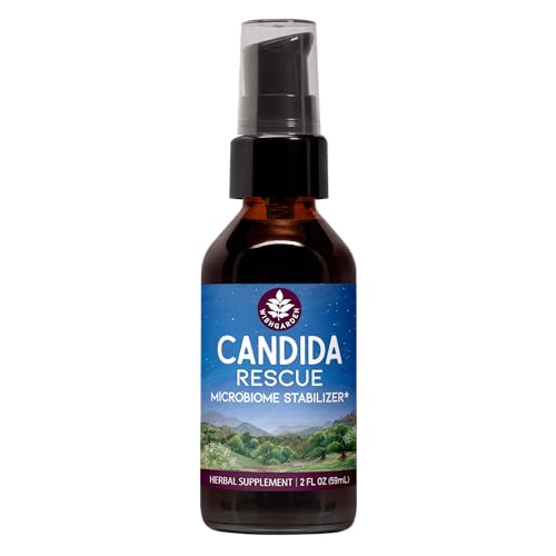 WishGarden Herbs Candida Rescue - Natural Microbiome Support, Organic Ingredients - 2oz