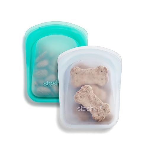 Stasher Food Storage Containers - Reusable Silicone Bags, Leak-Free & BPA-Free - 2-Pack, 4oz