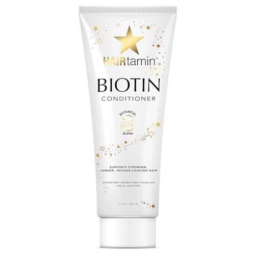 HAIRtamin Biotin Conditioner - Strengthens & Volumizes, Paraben Free, Keratin Safe - 12oz