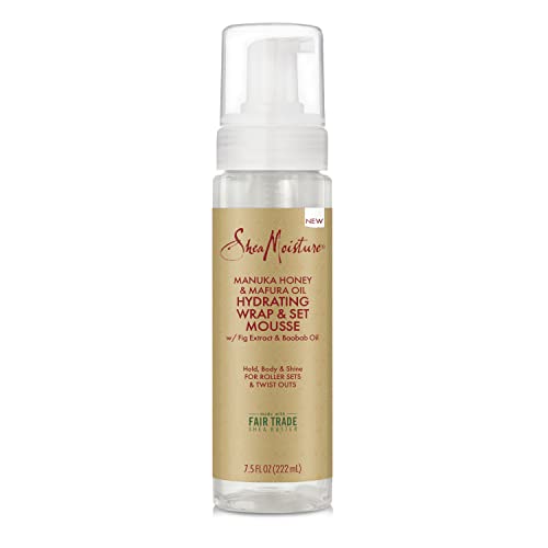 SheaMoisture Hair Mousse - Hydrating Hold, Body & Shine, 24-Hour Frizz Control - 7.5oz