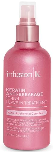 Infusion K Leave-In Conditioner - 10 Benefits for Softness, Moisture & Frizz Control - 8 oz
