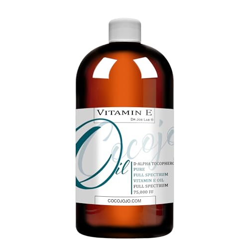 Cocojojo Vitamin E Body Oil - Hydrating & Rejuvenating, 100% Pure, Non-GMO - 16oz