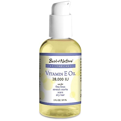 Best of Nature Body Oil - Nourishing Vitamin E for Skin & Hair, Unscented - 2oz