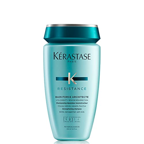 Kerastase Shampoo - Strengthens Weak Hair, Enhances Shine with Pro-Keratin & Ceramide - 8.5oz