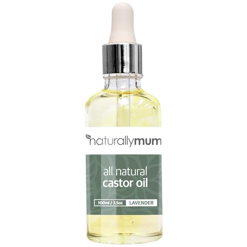 NaturallyMum Hair Oil - Promotes Growth & Hydration for Hair, Skin, Nails - Lavender, 3.5 oz