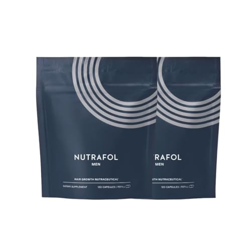 Nutrafol Men's Hair Growth Supplement - Clinically Tested, 21 Natural Ingredients - 2 Month Supply