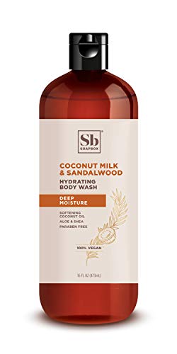 Soapbox Coconut Milk & Sandalwood Body Wash - Cleansing & Nourishing, 16 fl oz