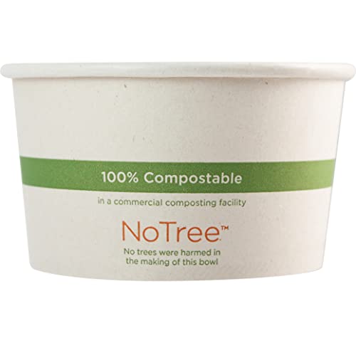 World Centric No Tree Paper Bowls - 100% Compostable, Moisture Barrier, 500 Ct - 12 oz