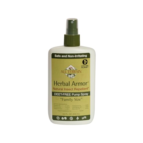 Herbal Armor DEET-Free Bug Spray - Plant-Based Protection for Family & Pets, 8oz Value Size