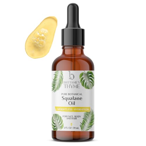 Brittanie's Thyme Squalane Face Oil - Nourishing Hydration, 100% Plant Derived - 2oz