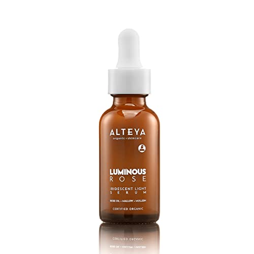 Alteya Organics Face Serum - Brightens Skin, Hydrates & Balances - 1 Fl Oz/30mL