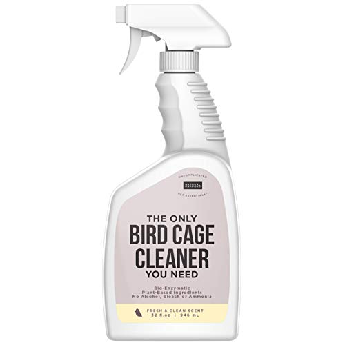 Natural Rapport Bird Cage Cleaner - Effectively Removes Bird Waste, Safe for All Surfaces - 32oz