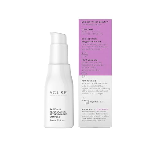 Acure Radically Rejuvenating Retinoid Moisturizer - Fights Wrinkles, Hydrates Skin - 1.7 fl oz