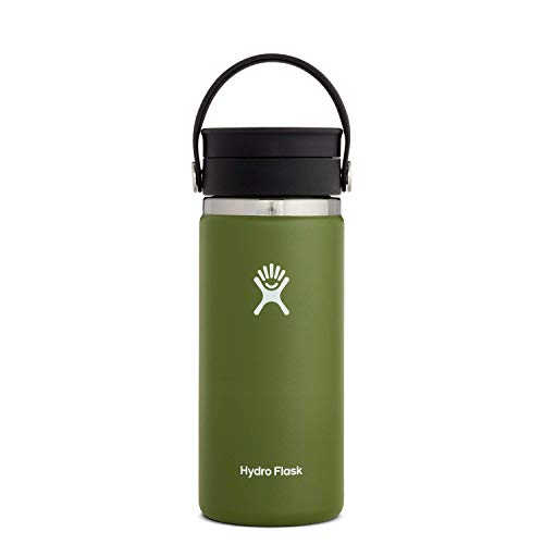 Hydro Flask Water Bottle - Insulated, BPA-Free, Leak-Proof Flex Sip Lid, Olive - 16 oz