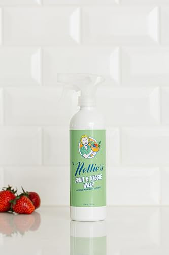 Nellie's Fruit & Veggie Wash - Removes Pesticides, Odorless & Tasteless - 16 fl oz