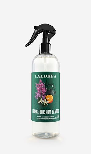 Caldrea Linen & Room Spray - Freshens & Revitalizes with Orange Peel & Ylang Ylang - 16oz