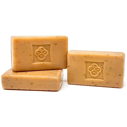 Sibu Sea Buckthorn Bar Soap - Moisturizes, Reduces Redness, Calms Sensitive Skin - 3-Pack