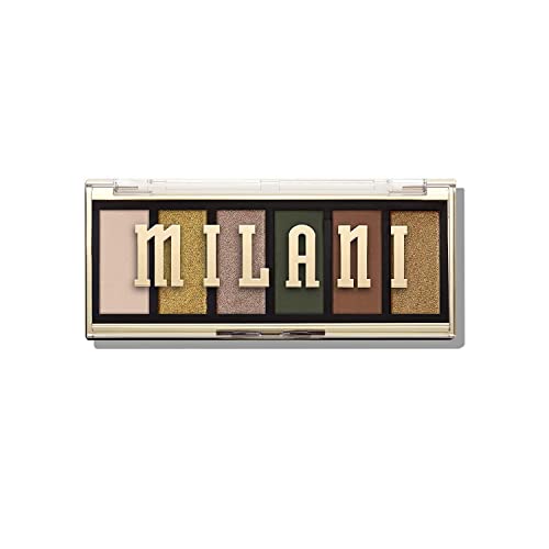 Milani Most Wanted Eyeshadow Palette - 6 Cruelty-Free Matte Shades, Long-Lasting Wear - Outlaw Olive