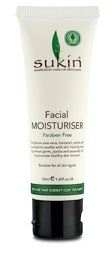 Sukin Facial Moisturizer - Hydrating Formula, Certified Organic, 50 ML