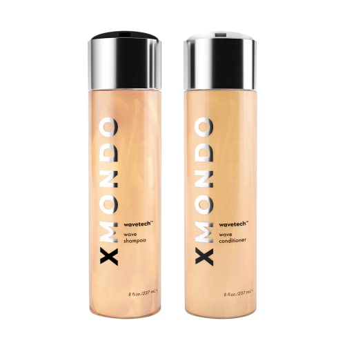 XMONDO Hair Wavetech Shampoo & Conditioner Set - Tame Frizz, Boost Hydration - 8oz Each, 2pc