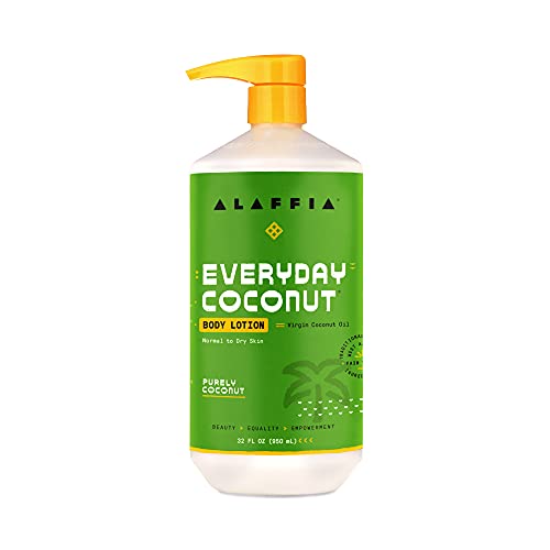 Alaffia EveryDay Coconut Body Lotion - Hydrating for Soft Skin, Fair-Trade Ingredients - 32 Fl Oz