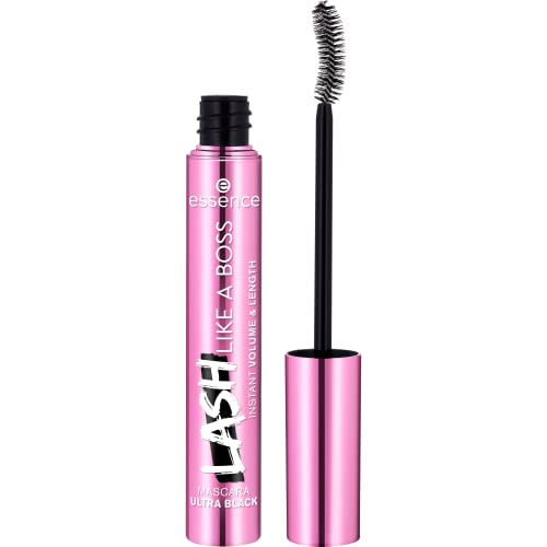 essence Lash Like A Boss Mascara - Instant Volume & Length, Vegan, Cruelty-Free - Ultra Black