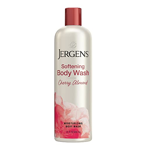 Jergens Body Wash - Daily Moisturizing Cleanser with Cherry Almond, pH Balanced - 22oz