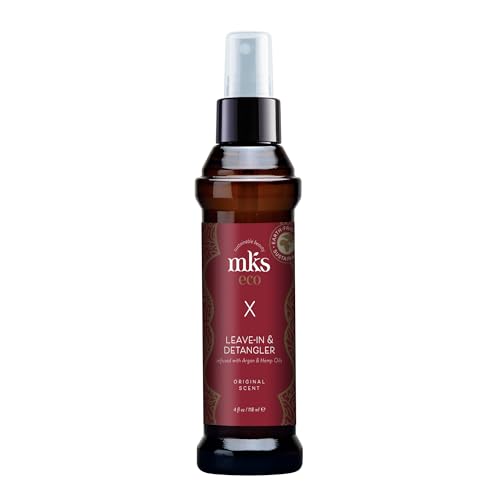 Earthly Body MKS Leave-In Conditioner - Nourishing Detangler, Argan & Hemp Oils - 4 fl oz