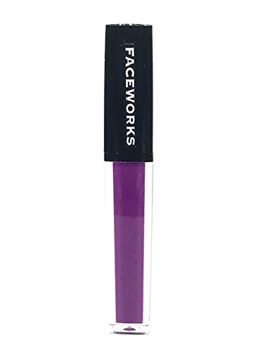 FACEWORKS Liquid Lipstick - Bold Color, Moisturizing, Anti-Aging, Paraben-Free - Matte Rival