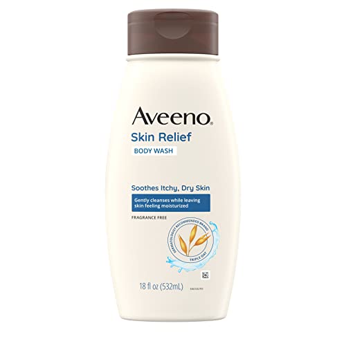 Aveeno Body Wash - Soothes Itchy, Dry Skin with Triple Oat Formula, Fragrance-Free - 18 fl oz