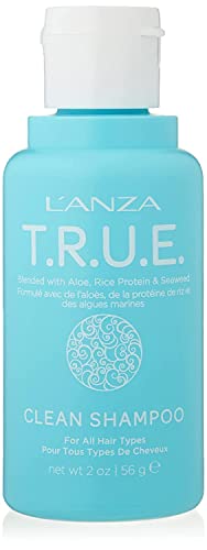 L'ANZA T.R.U.E. Clean Shampoo - Moisturizing, Color Safe, Fragrance-Free - 2 Fl Oz