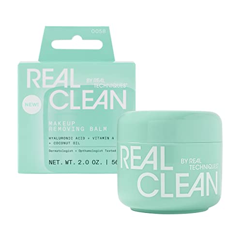 Real Techniques Makeup Remover Balm - Hydrating & Exfoliating with Hyaluronic Acid - 2 fl. oz