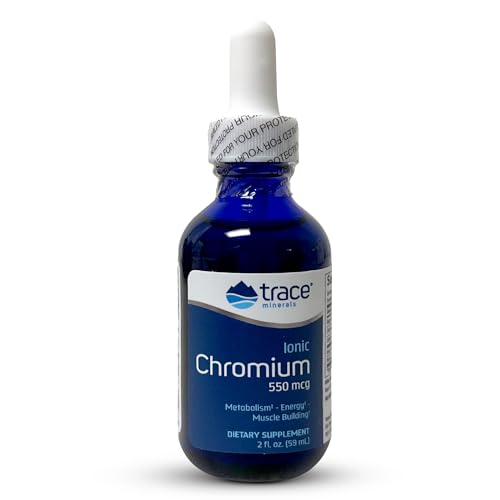 Trace Minerals Liquid Ionic Chromium - Supports Brain Function, Non-GMO, Vegan - 2 fl oz